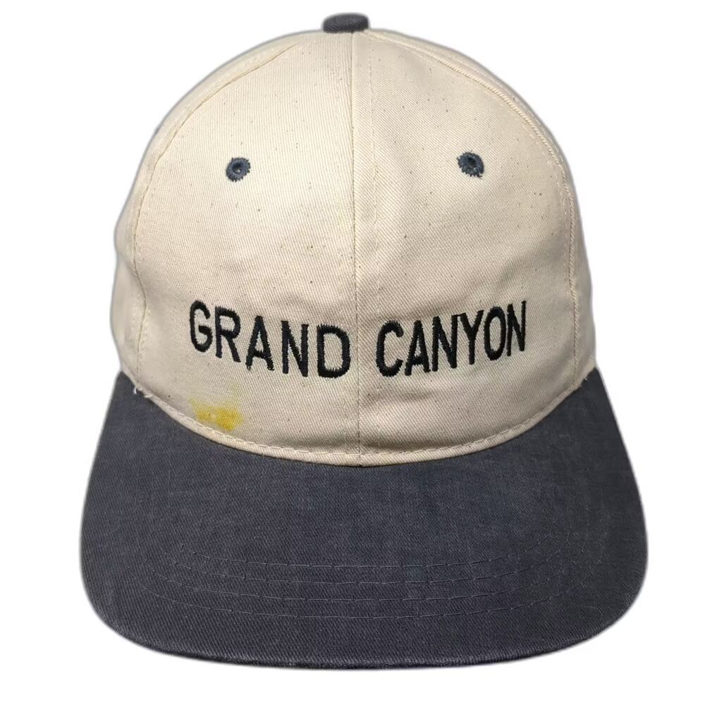 Del Sol Grand Canyon Baseball Cap Beige Gray One Size Slideback Embroidery Hat